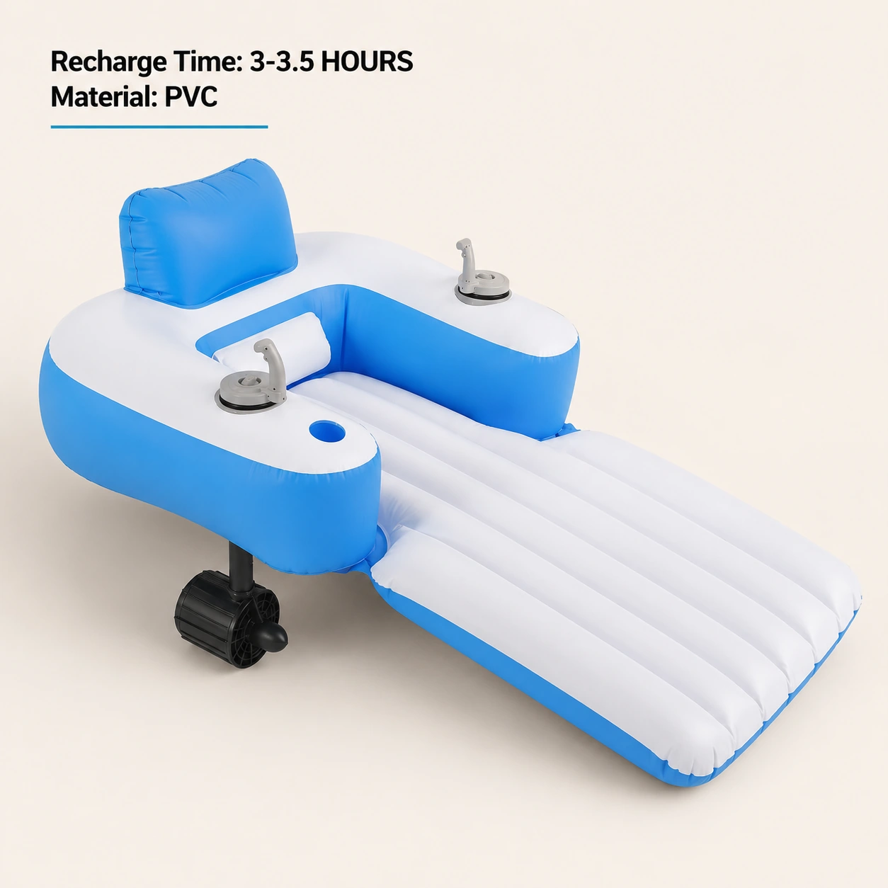 Rechargeable Motorized Pool Lounger - View 7